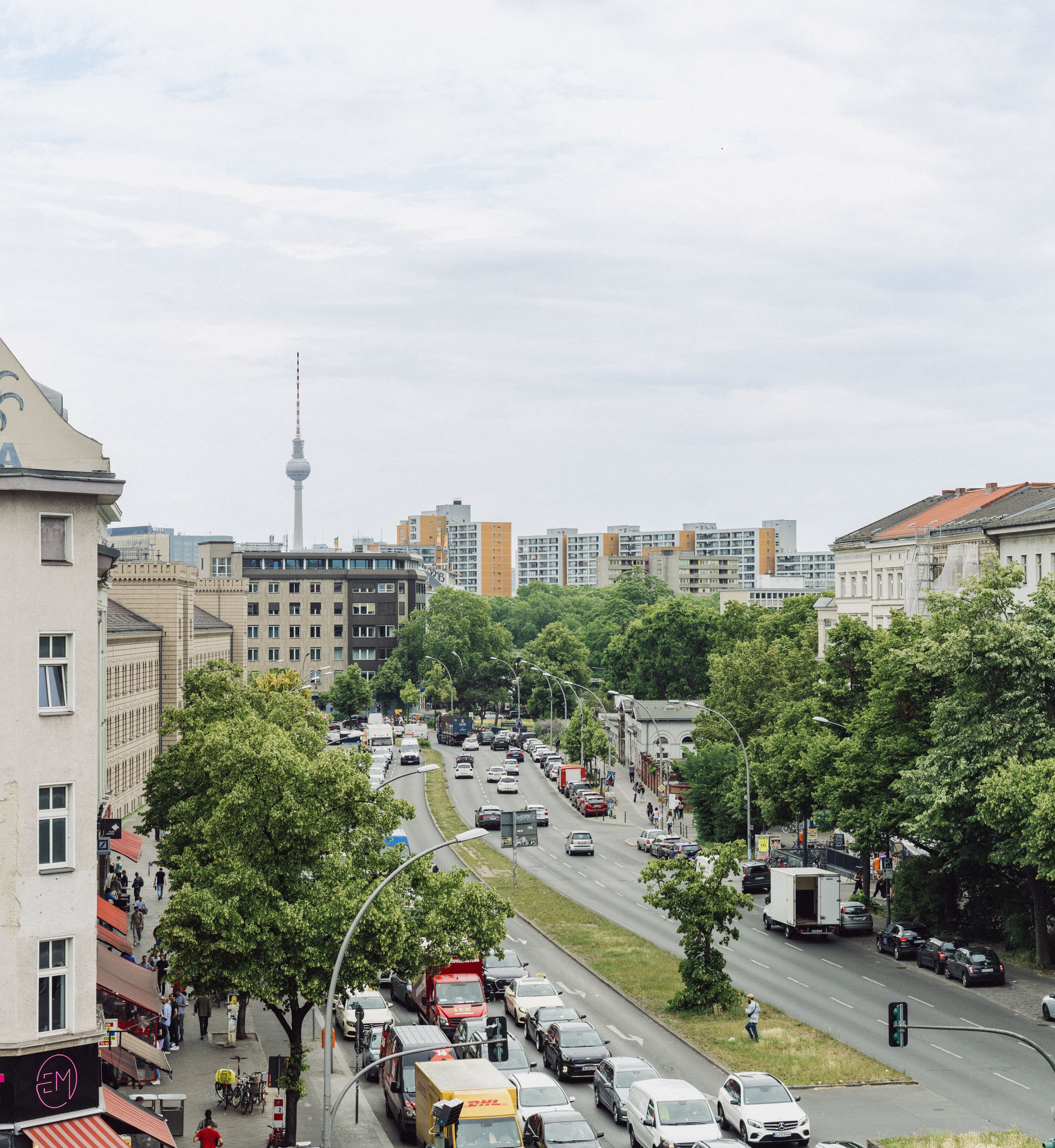 Blick auf Berlin vom Balkon unserer Kanzlei